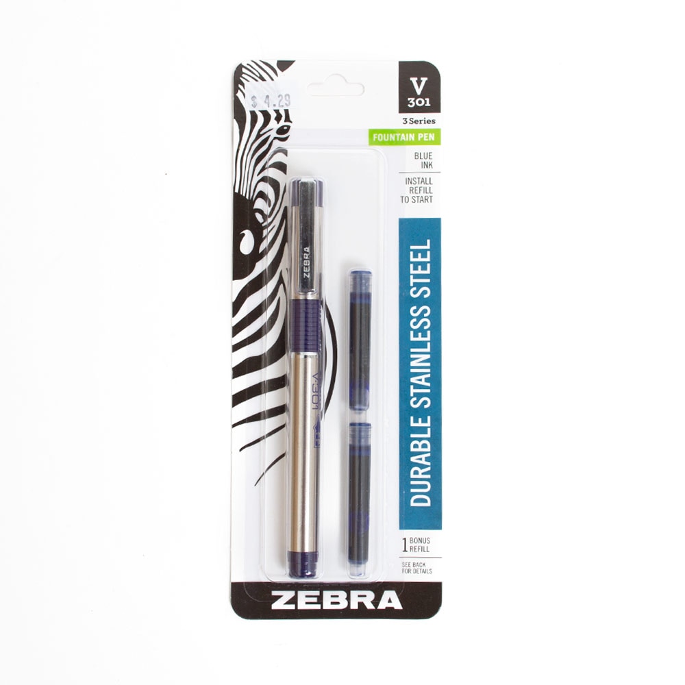 Zebra, Fountain Pen, Art & School, 29197, Blue